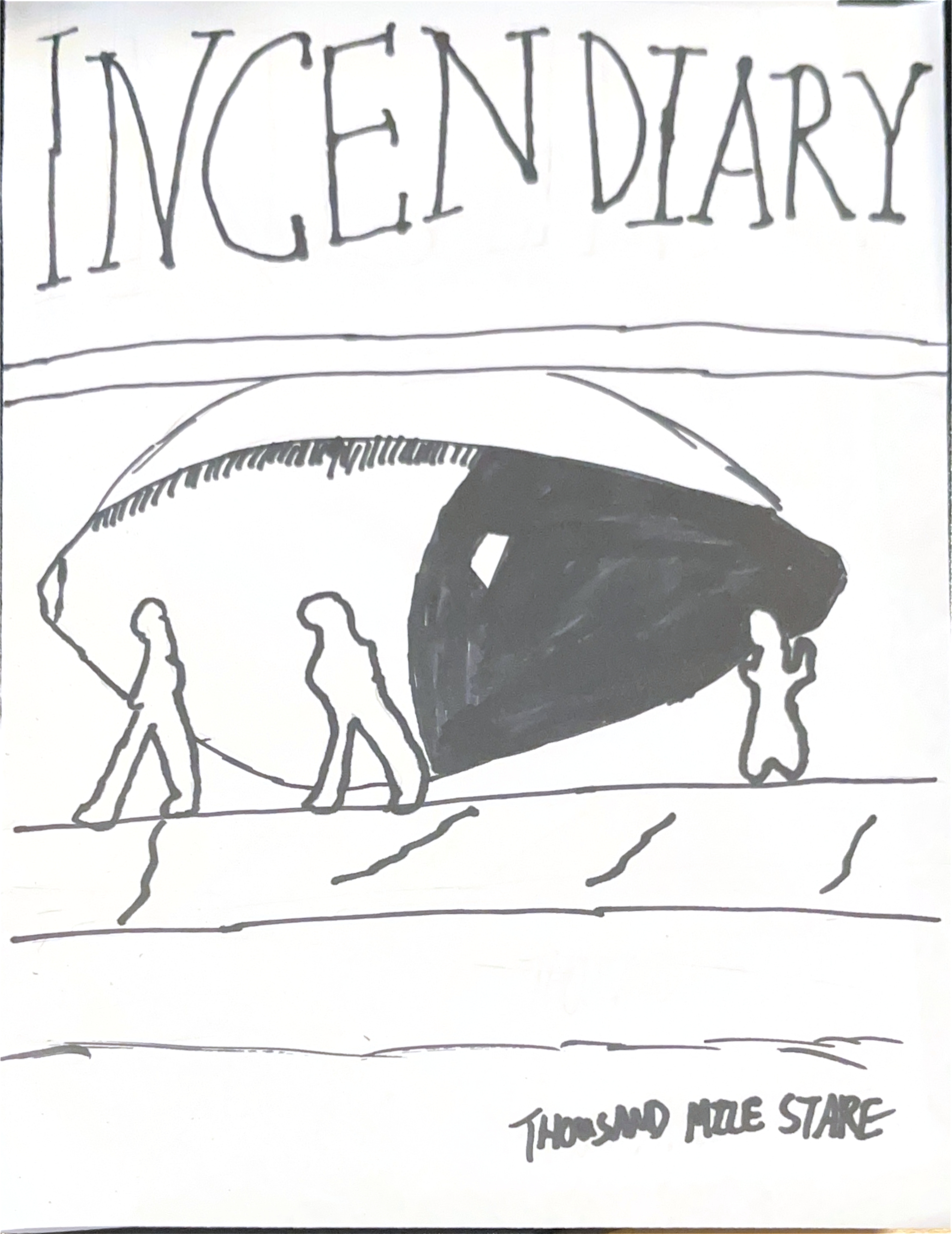 hand-drawn rendition of cover of Incendiary - Cost of Living